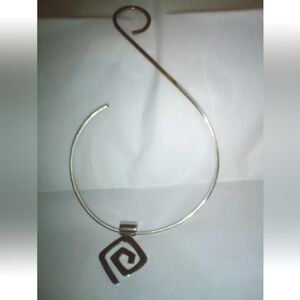 Sold .SILPADA Spiral Slider Sterling Silver -  Pendant -10.8g W/ 925 Open Choker
